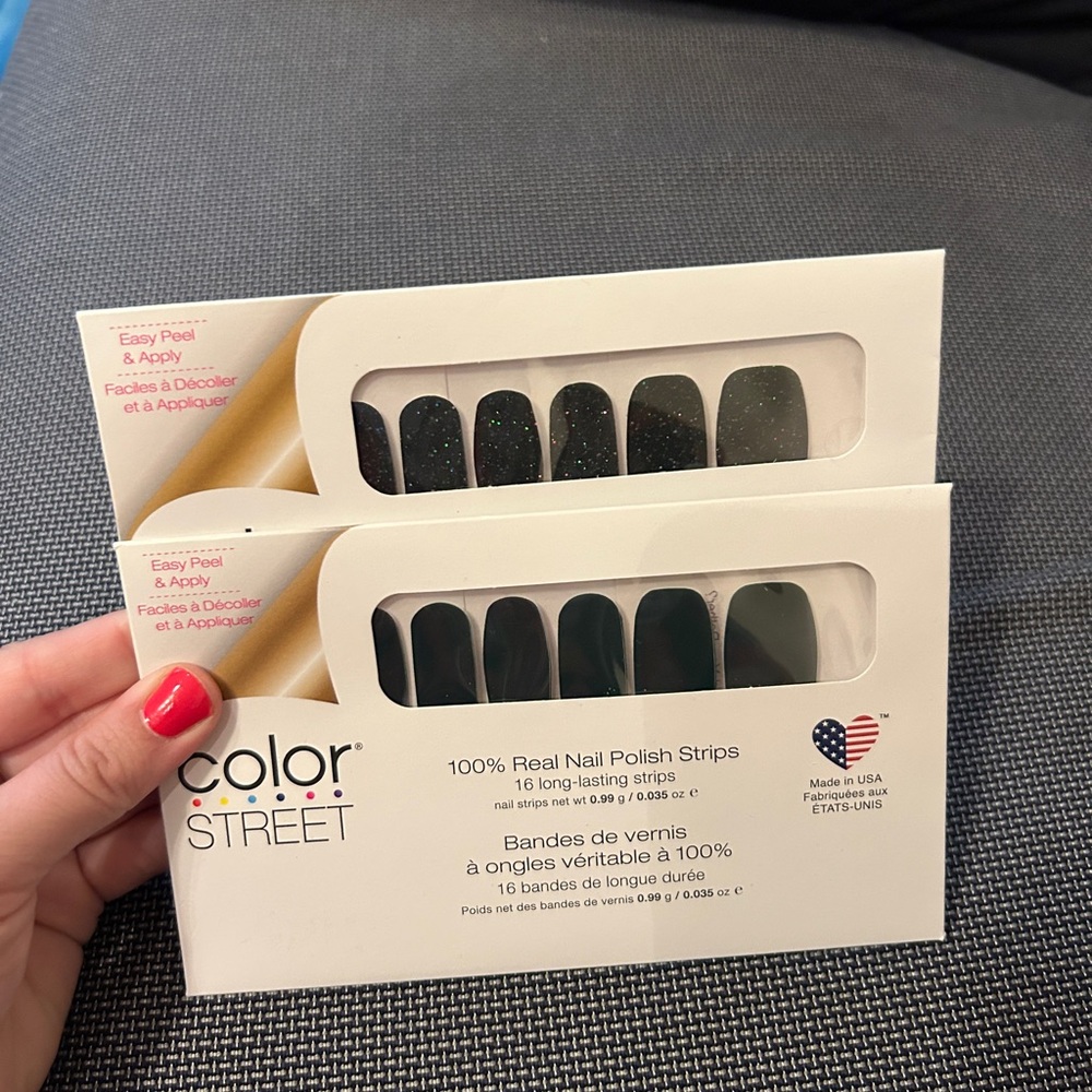 Color Street Dark Green Nail Polish Strips